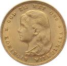 Niederlande 10 Gulden 1897 - Königin Wilhelmina "Langhaar"